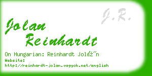 jolan reinhardt business card